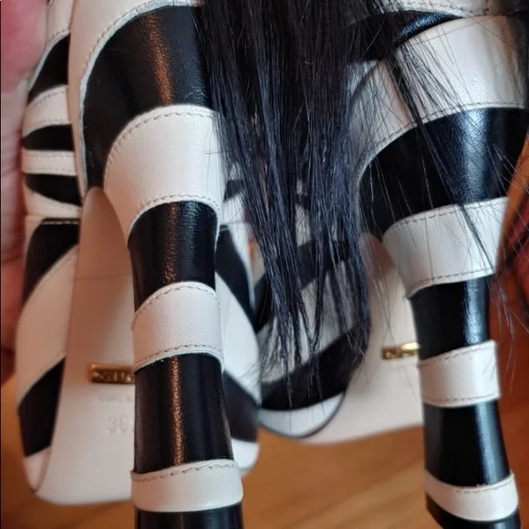 Gucci Lesley pony hair Mary Jane leather pumps size 36.5 NWT 🦓🦓 - Picture 5 of 9